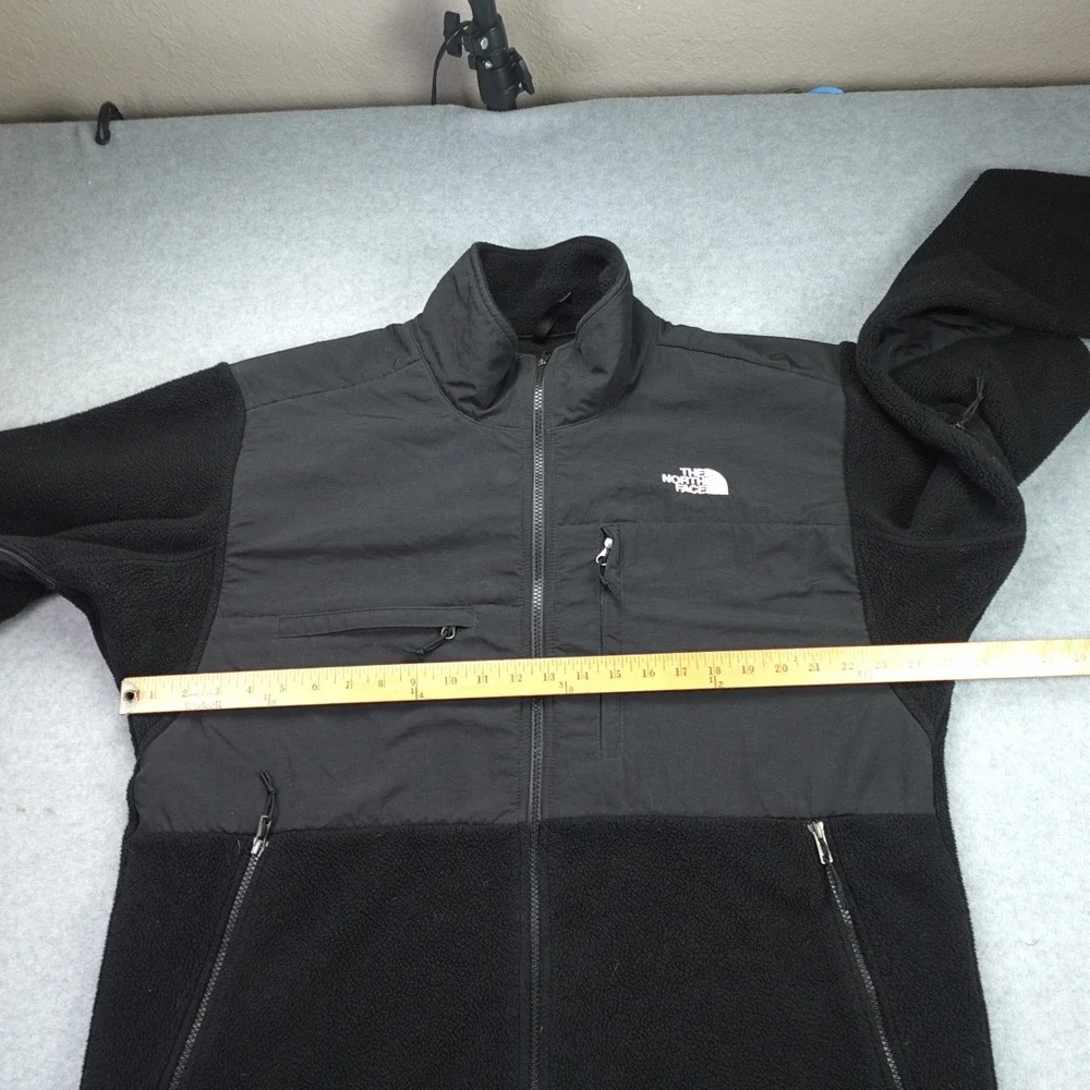 The North‎ Face Jacket Mens XL Black Polartec Denali Fleece Full Zip T201 Hiking